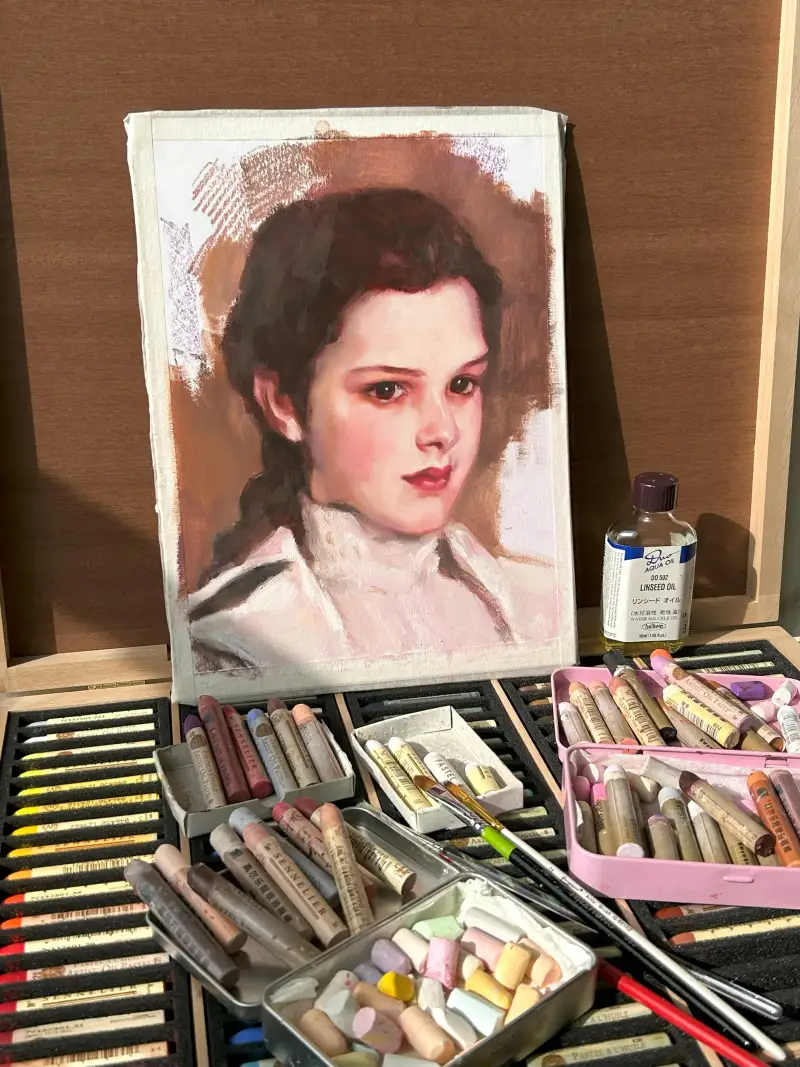 오일파스텔,린시드오일,시넬리에오일파스넬,화원오일파스텔