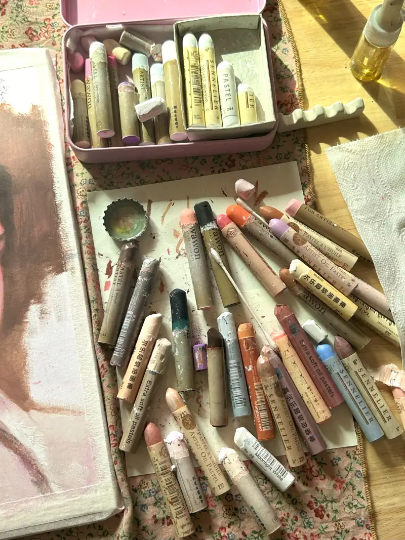 시넬리에오일파스텔,화원오일파스텔