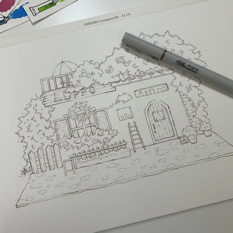 라나아쿠아렐,윈저앤뉴튼,파인라이너,피그먼트펜