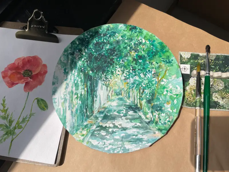 새미,투명젯소,리퀴텍스,홀베인