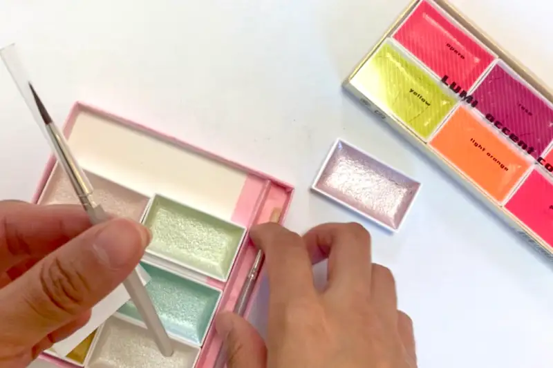 길상펄색상접시물감,길상형광색상접시물감,길상안채