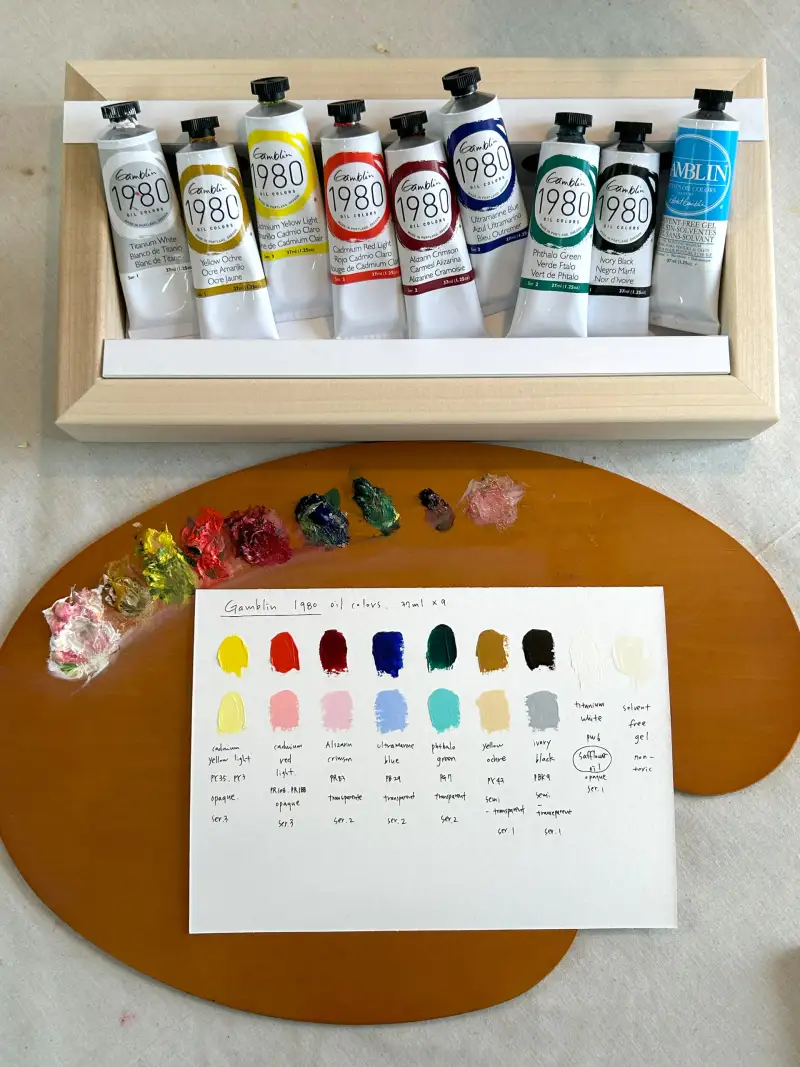 갬블린,갬블린유화물감,갬블린1980,갬블린유화물감세트