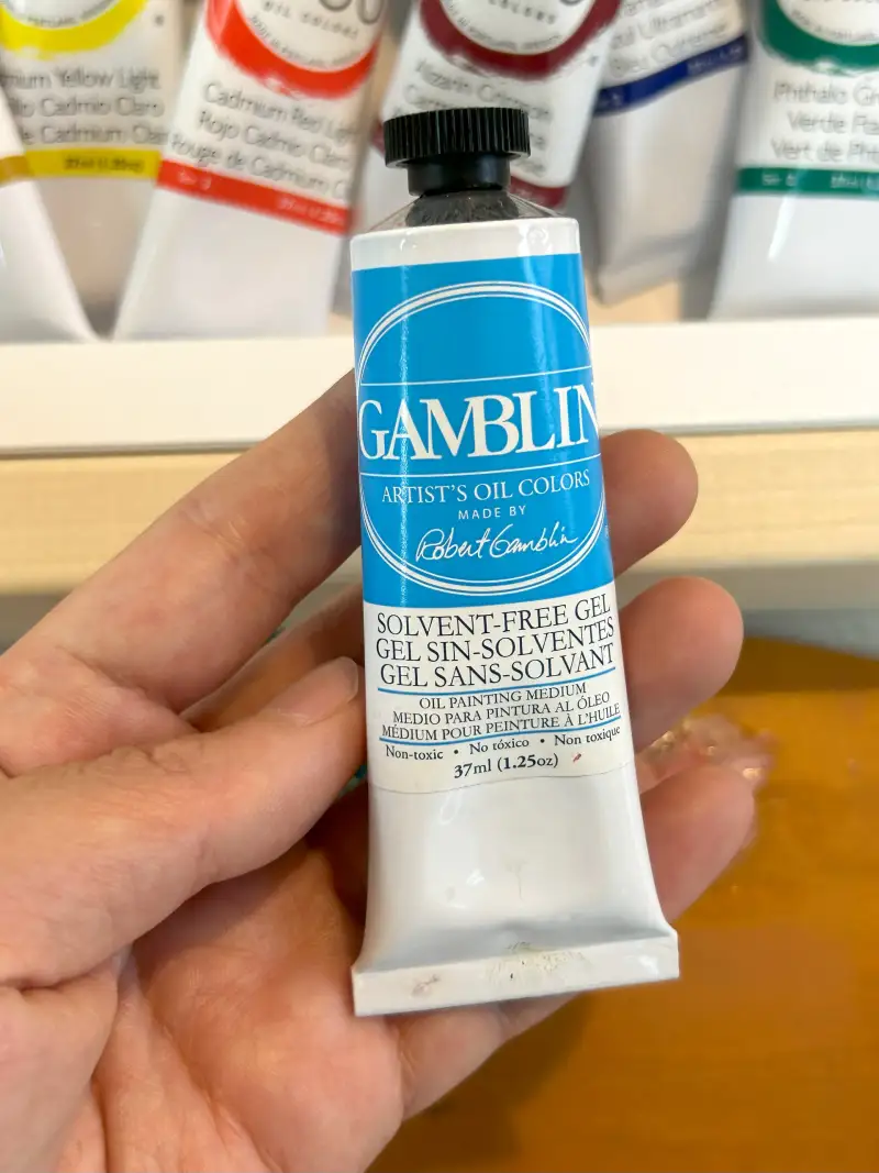 solventfreegel,유화미디움,갬블린