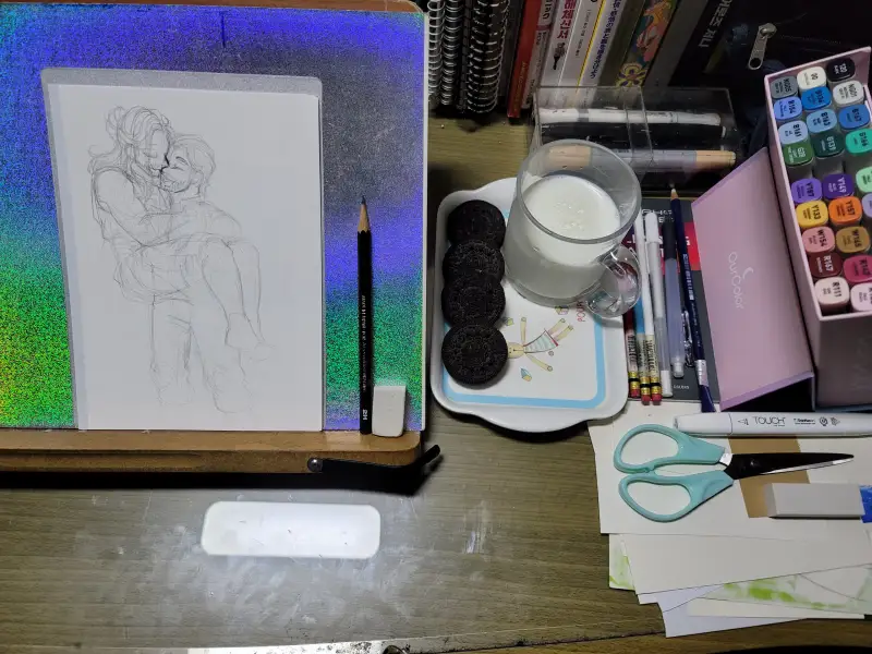 러프스케치,마카