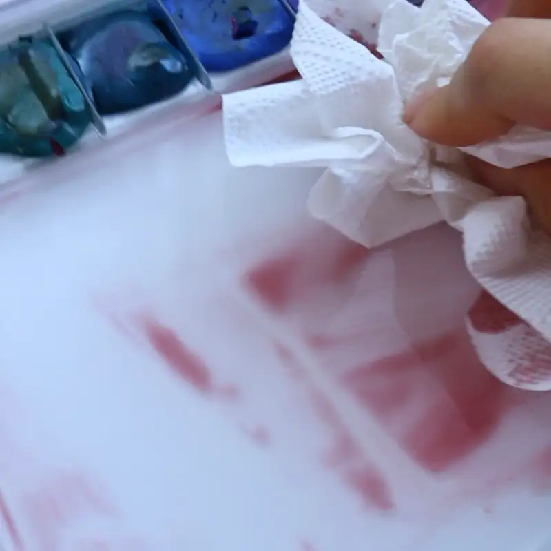 미젤로,팔레트,과슈