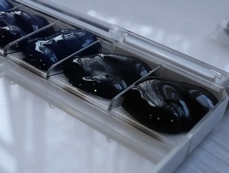 미젤로,팔레트,과슈