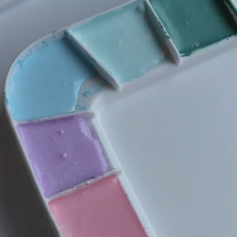 미젤로,수채화,팔레트,매트화이트,화이트클래스,틴트