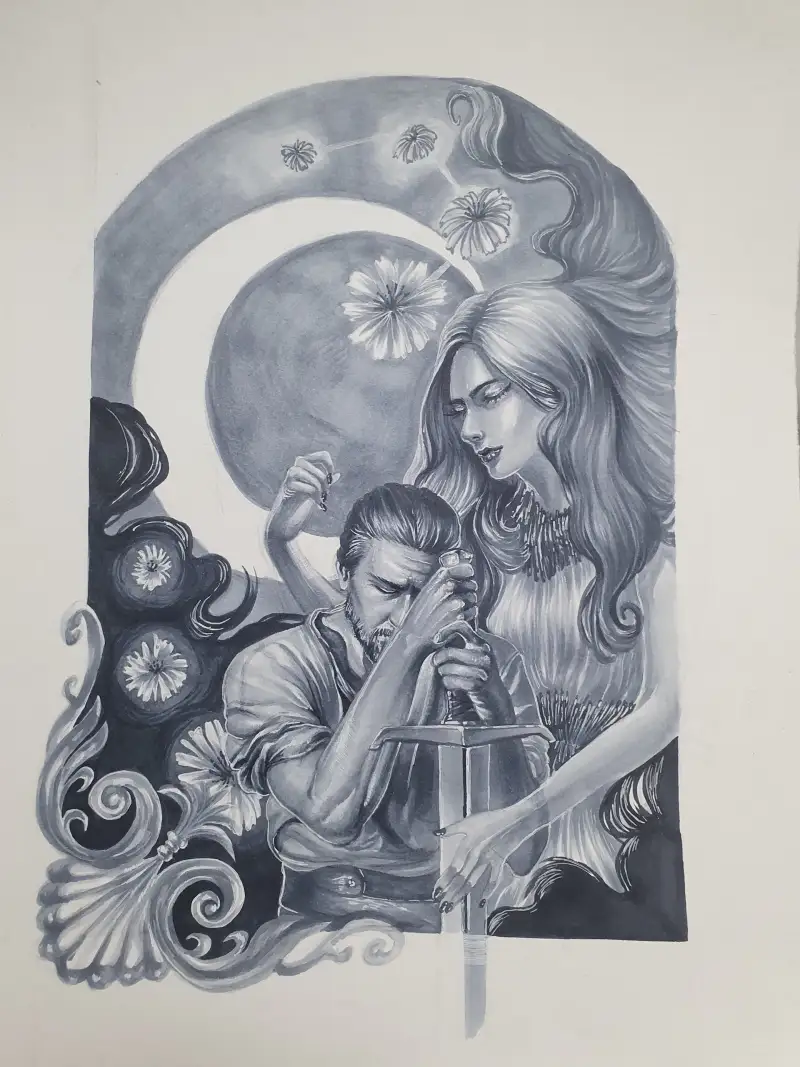 인물화,일러스트,마카,코픽마카