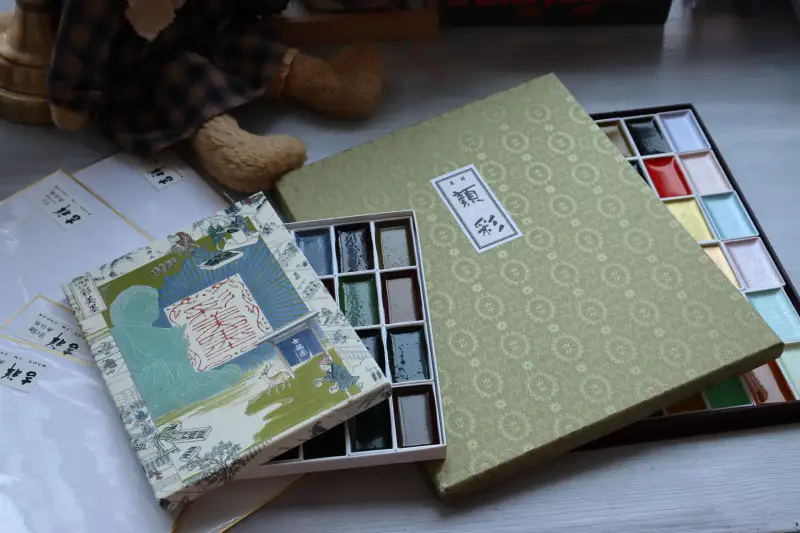 길상,안채,채미먹,동양화물감,서화판,판넬,동양화