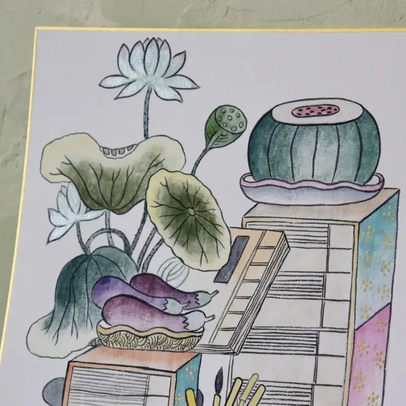 동양화물감,시키시,길상,두방지,서화판,화판,판넬,안채,채미먹