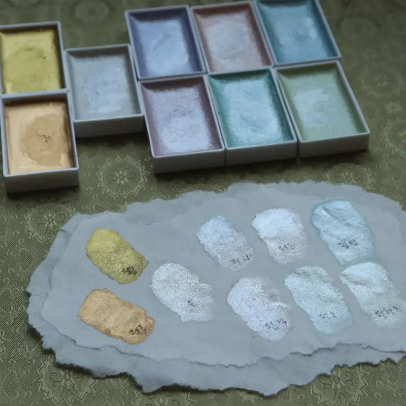 동양화물감,길상,펄안채,펄,고체물감