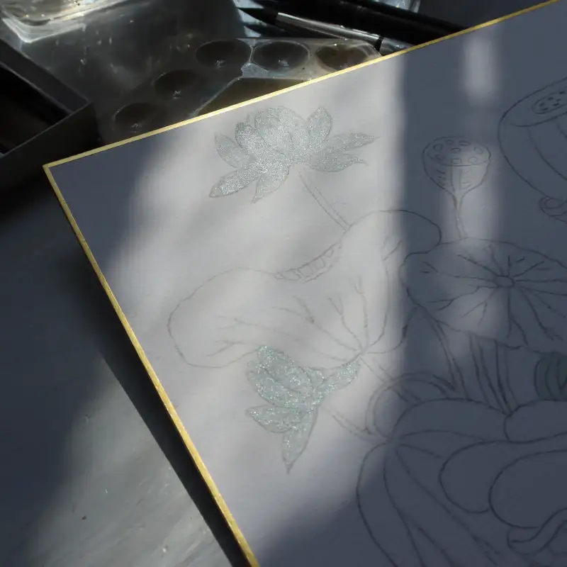 동양화물감,길상,펄,고체물감,시키시,두방지,안채