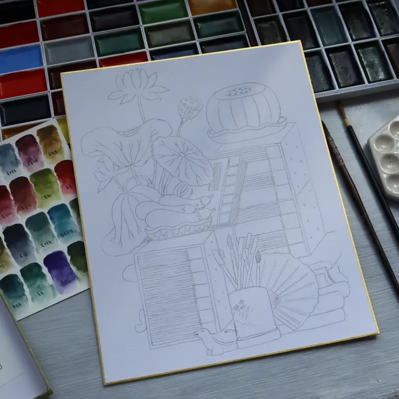 멀티사이징,동양화물감,안채,길상