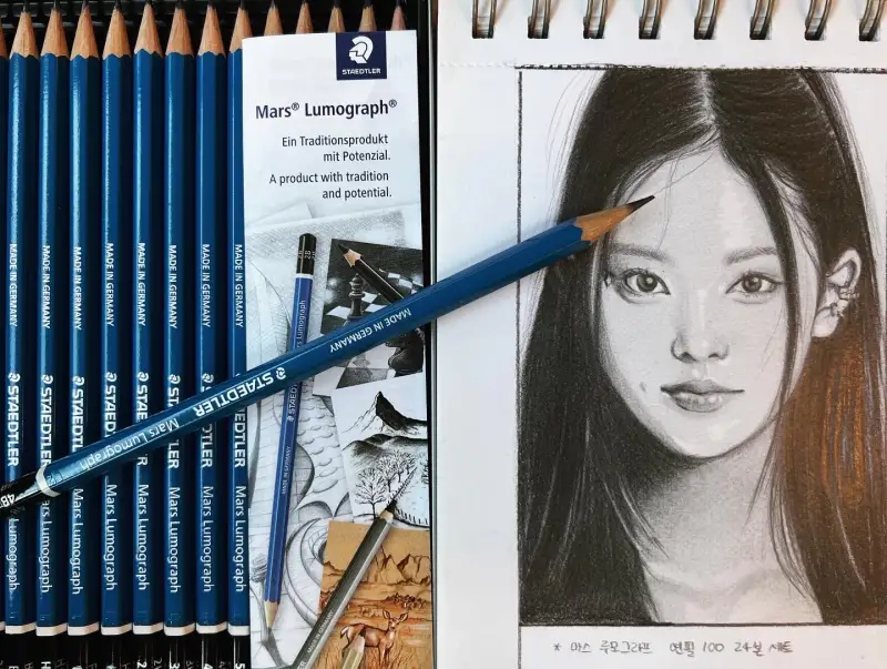 스테들러,화방넷체험단,STAEDTLER,마스루모그래프,미술연필,연필소묘,소묘,조스드로잉