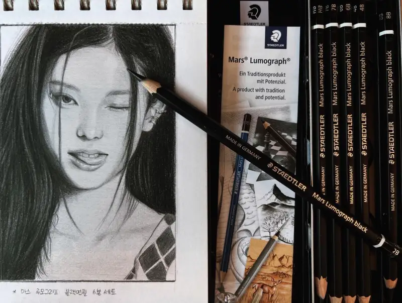 스테들러,화방넷체험단,STAEDTLER,마스루모그래프,미술연필,연필소묘,소묘,조스드로잉