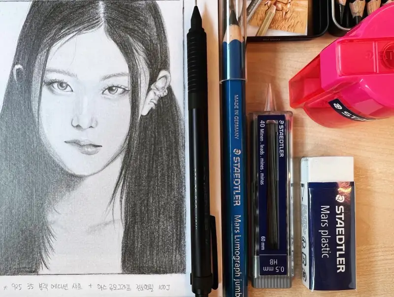 스테들러,화방넷체험단,STAEDTLER,마스루모그래프,미술연필,연필소묘,소묘,조스드로잉