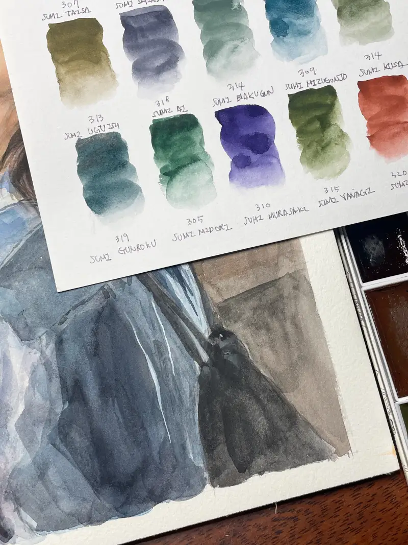 새미,길상채미먹