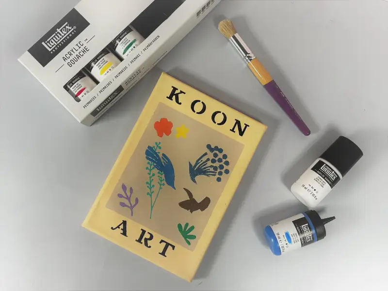 리퀴텍스아크릴과슈,AnB스텐실붓