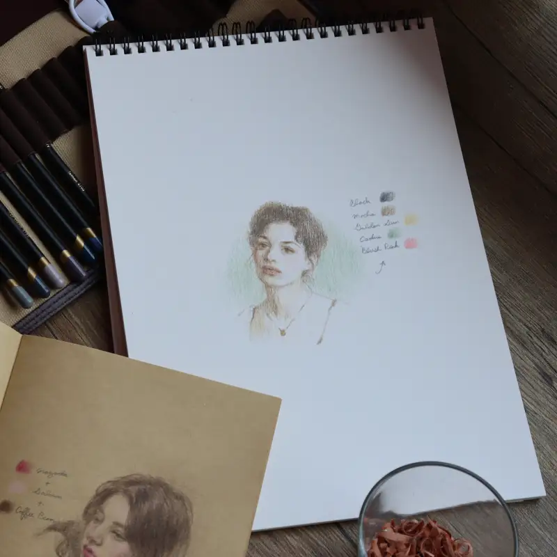 더웬트,크로마플로우,색연필,유성색연필,연필,드로잉,전동지우개,세르지오,스케치북,연필케이스