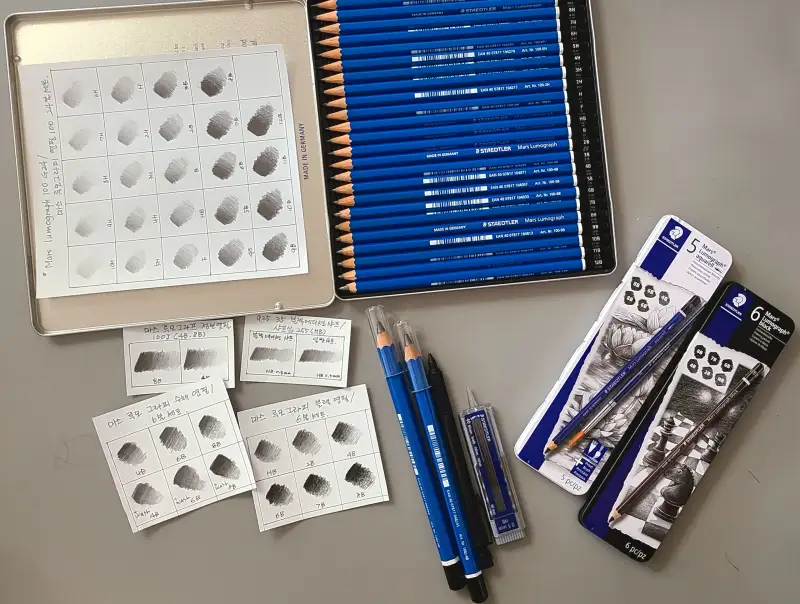 화방넷,스테들러,화방넷체험단,Staedtler,마스루모그라프,미술연필,연필소묘,소묘