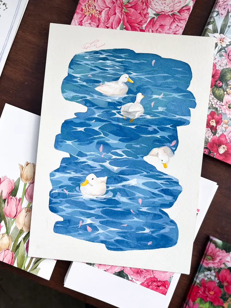 수채화,과슈,수채화과슈,수채화일러스트,과슈일러스트,미젤로과슈,과슈그림,수채화그림,윤꽃,미젤로수채화