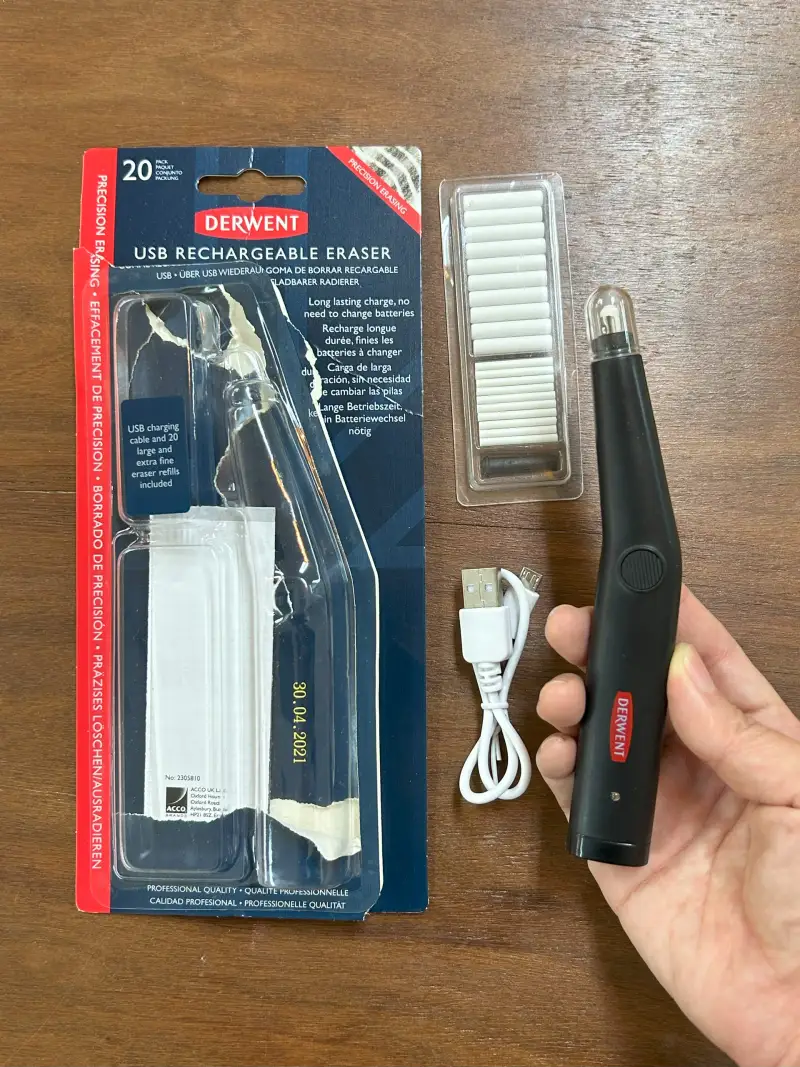 전동지우개,충전식전동지우개,usb전동지우개,더웬트