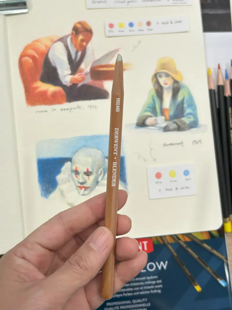 더웬트블랜더,블렌더연필,더웬트,크로마플로우