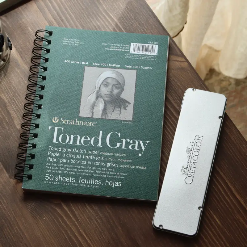 콘테,드로잉,스케치북,그레이,스트라스모아,크레타칼라,오일콘테,패드,크래프트지