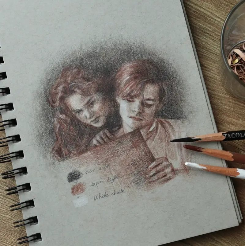 콘테,드로잉,스케치북,그레이,스트라스모아,크레타칼라,오일콘테,패드,크래프트지