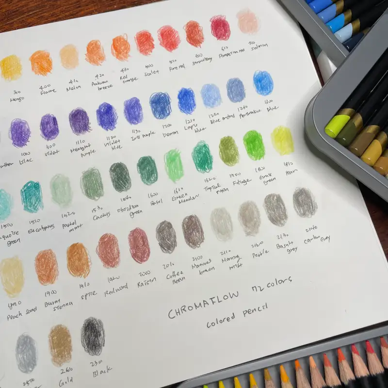 새미,크로마플로우색연필