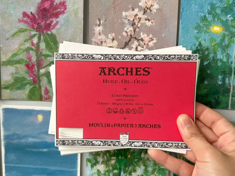 아르쉬,유화지,유화종이,캔손,유화용지,엽서패드