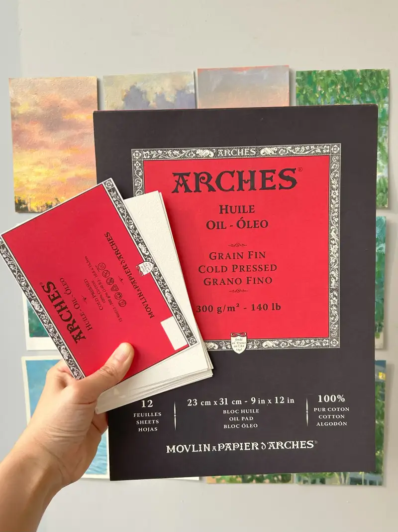 아르쉬,유화지,유화종이,오일패드
