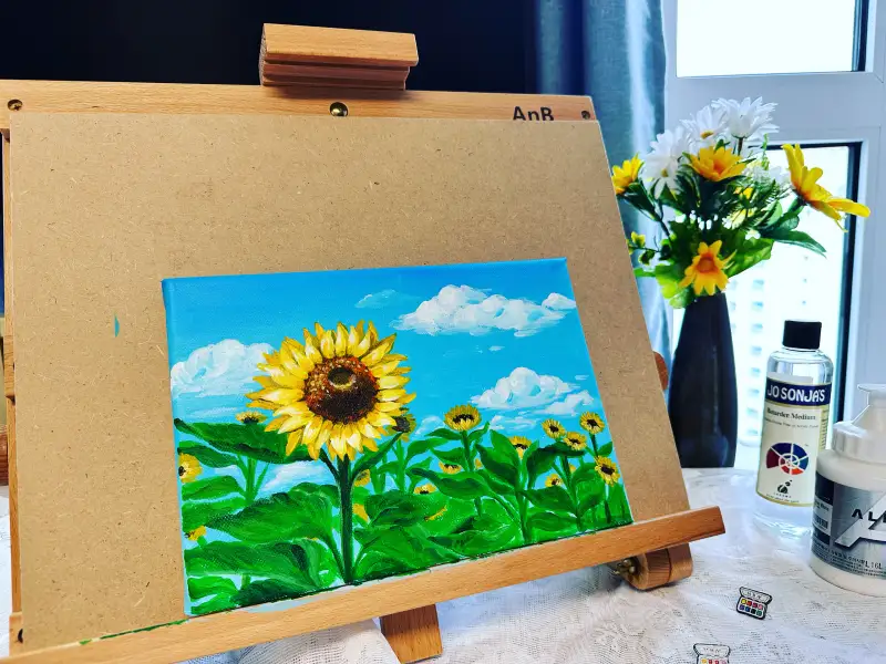 AnB테이블이젤,알파실버레벨아크릴물감