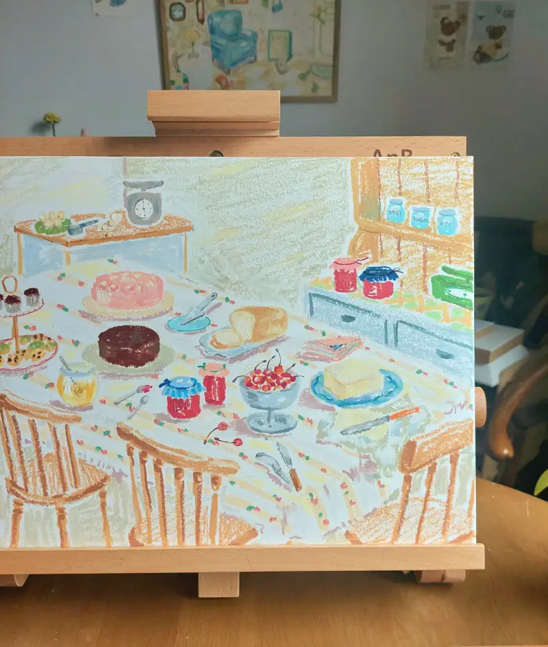 디저트드로잉,카페,케이크