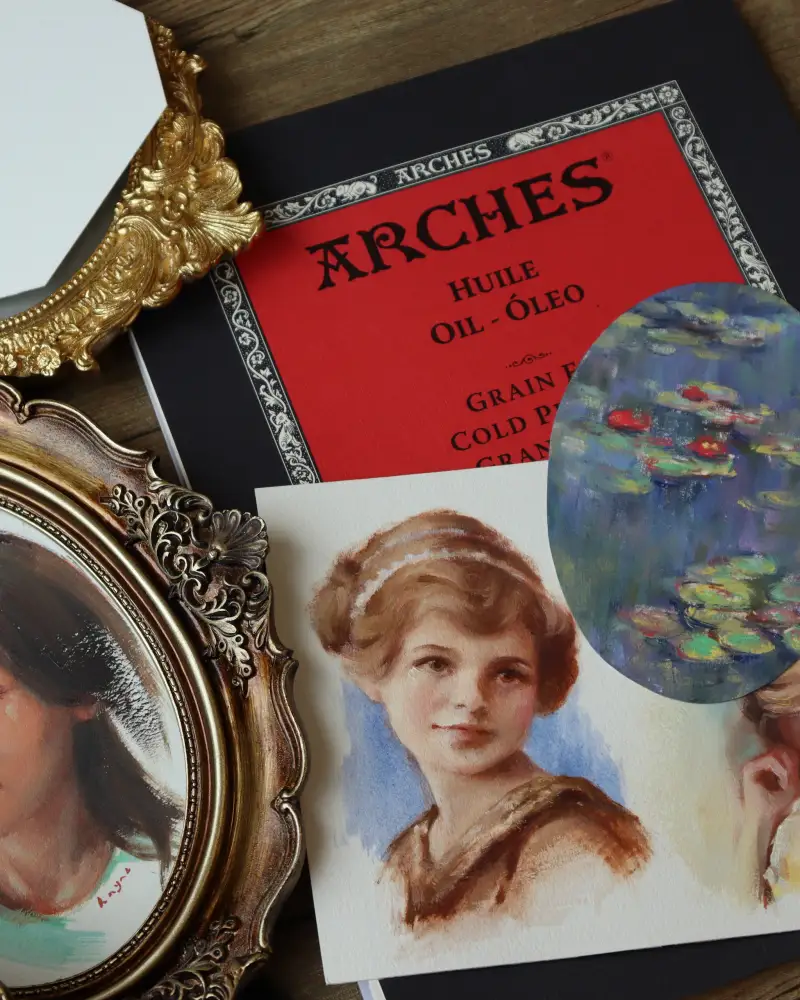 아르쉬,오일패드,유화지,유화전용지,캔손,유화,종이추천