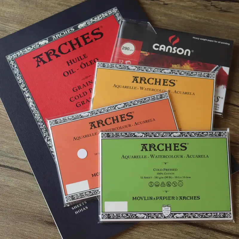 아르쉬,오일패드,유화지,유화전용지,캔손,유화,종이추천,엽서,수채화지,카드
