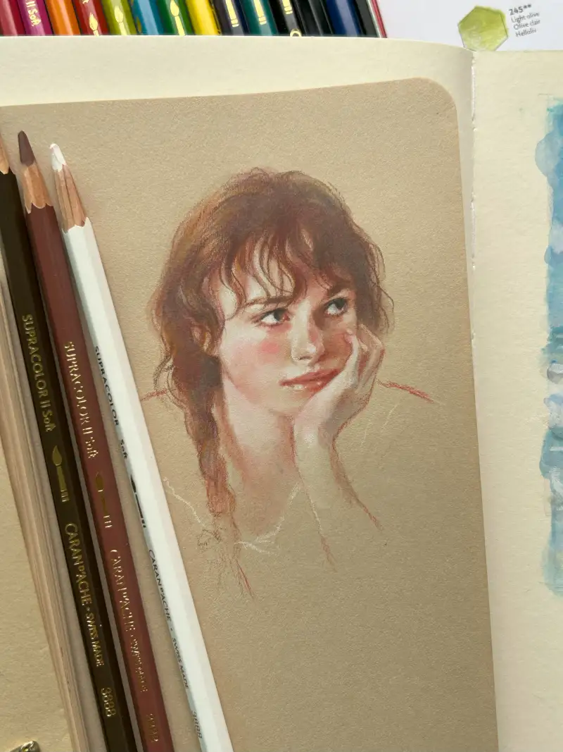 수프라색연필,수성색연필,까렌다쉬,크리에이티브박스,수채색연필,슈프라