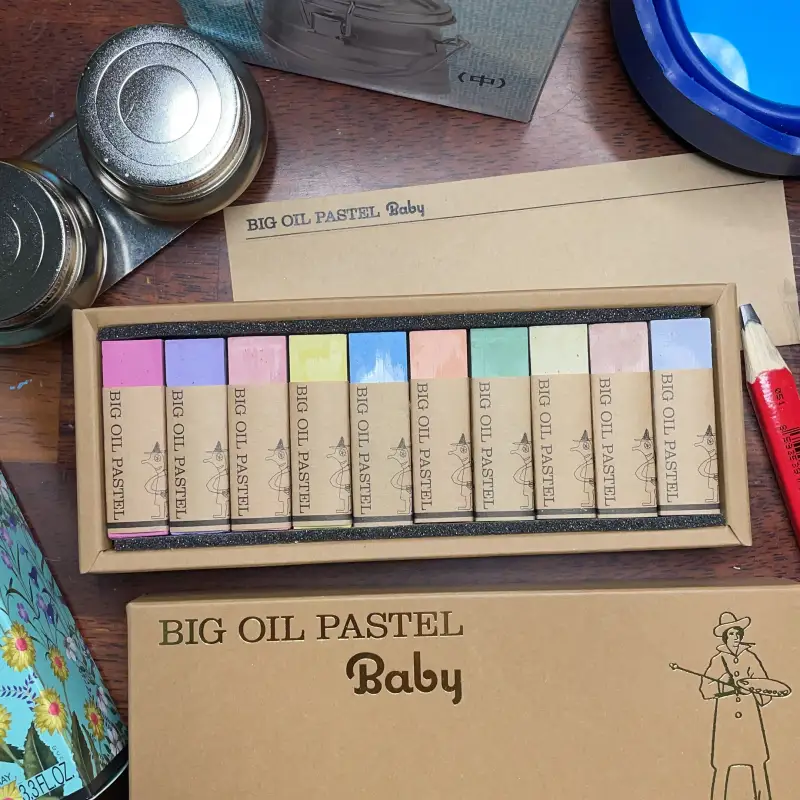 새미,빅베이비,카와치,오일파스텔