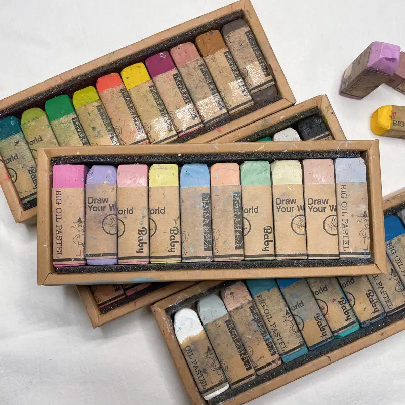 새미,오일파스텔,카와치,빅베이비