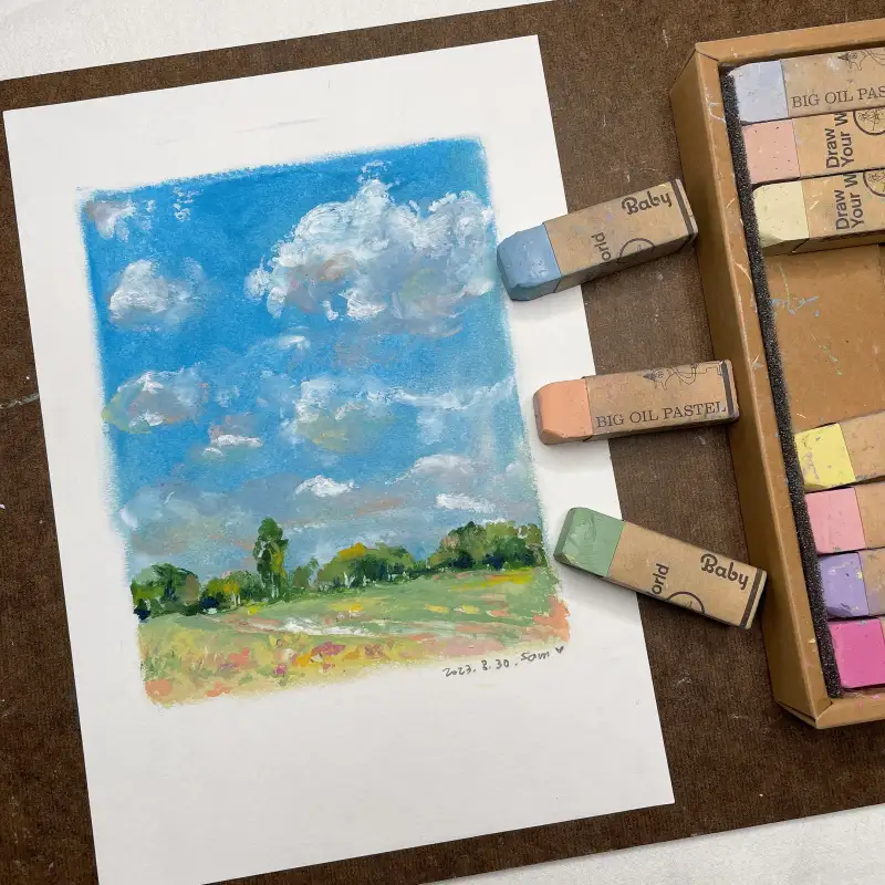 새미,오일파스텔,빅오일파스텔베이비,카와치