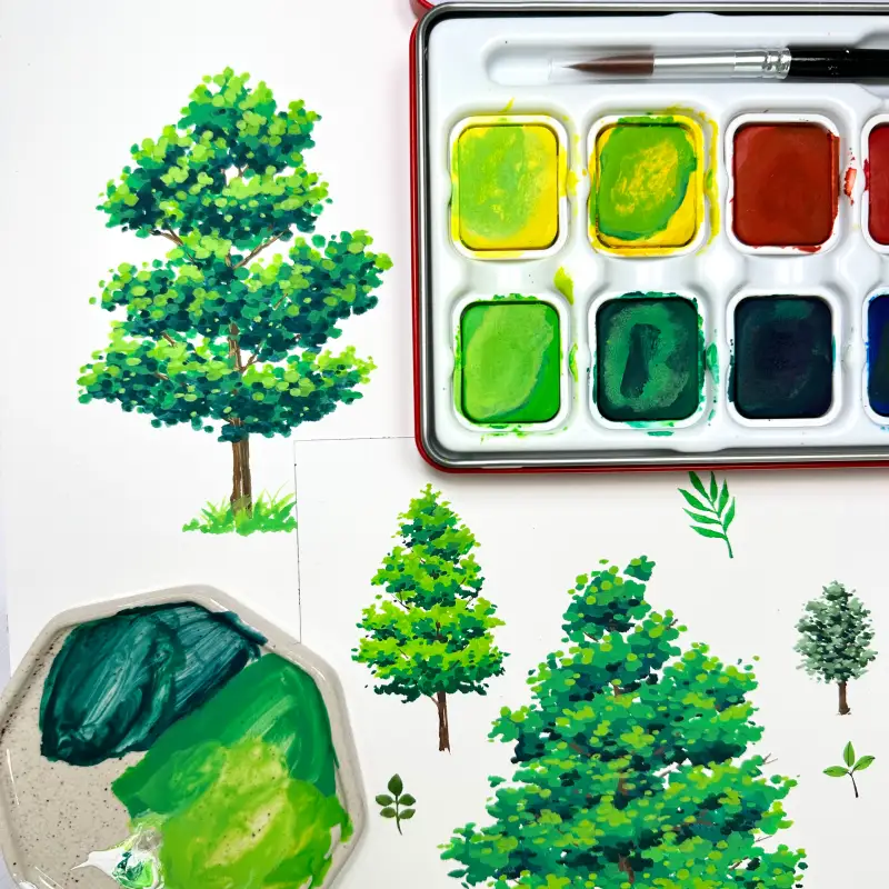 윈저앤뉴튼,수채패드,세목,까렌다쉬