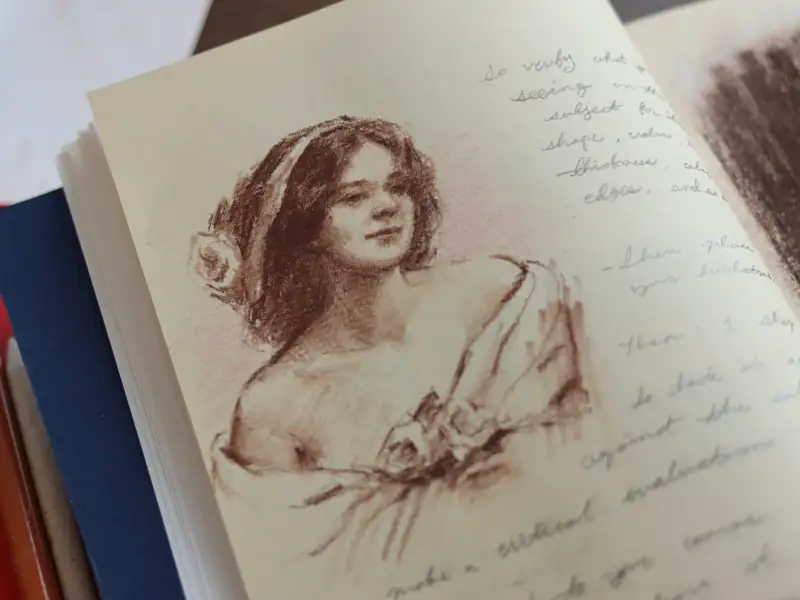 콘테,파브리아노,아티스트저널,스케치북,드로잉북