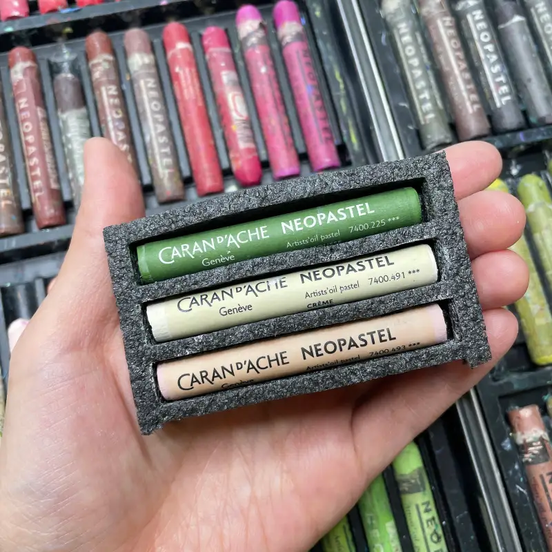 새미,오일파스텔,까렌다쉬