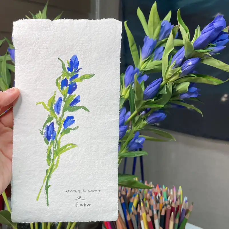 새미,오일파스텔