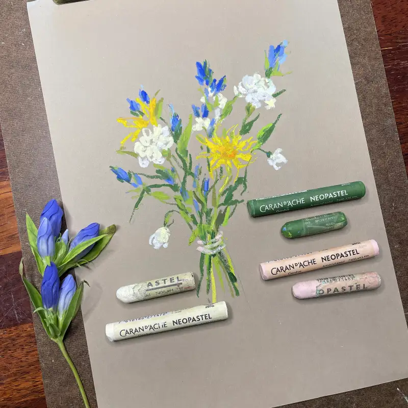 새미,오일파스텔,까렌다쉬오일파스텔