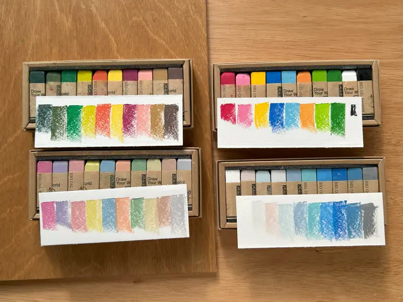 카와치,오일파스텔