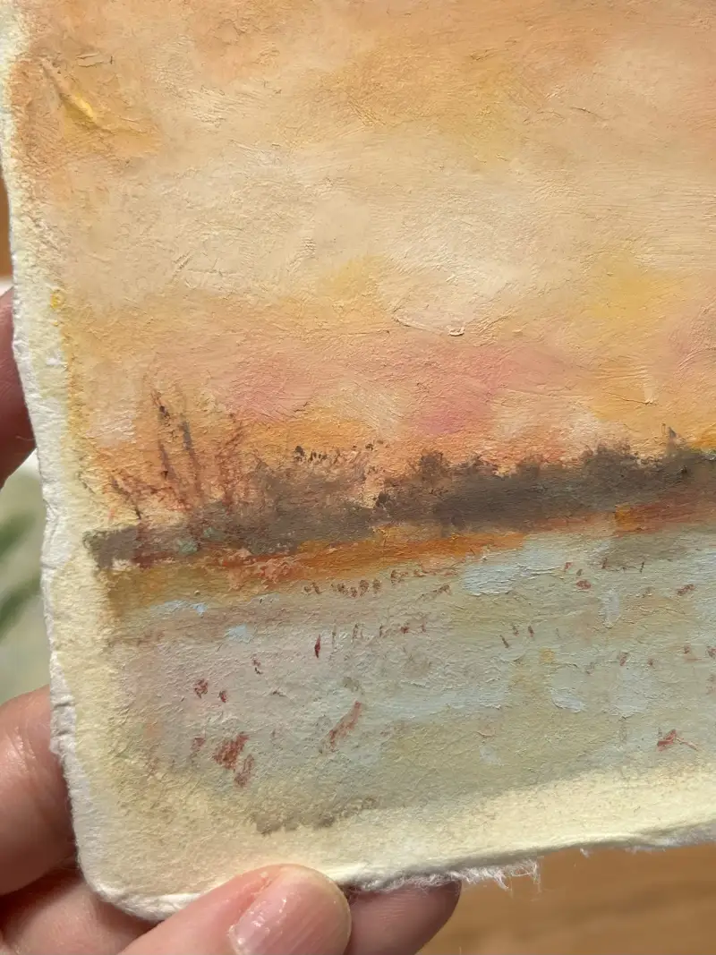 카와치,오일파스텔