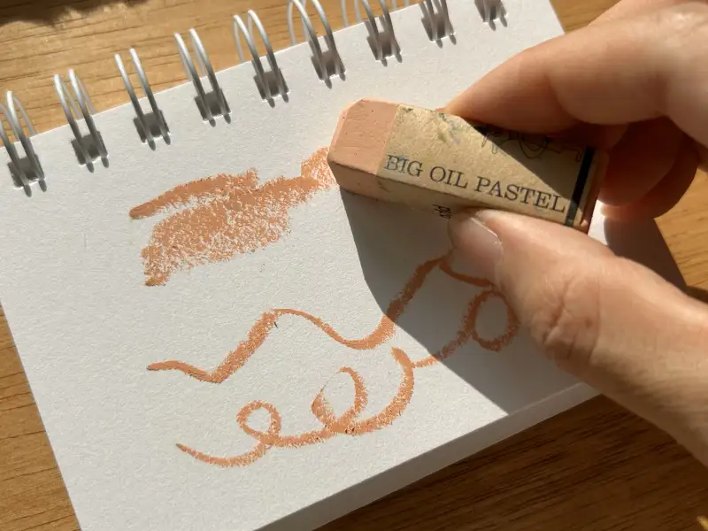 카와치,오일파스텔