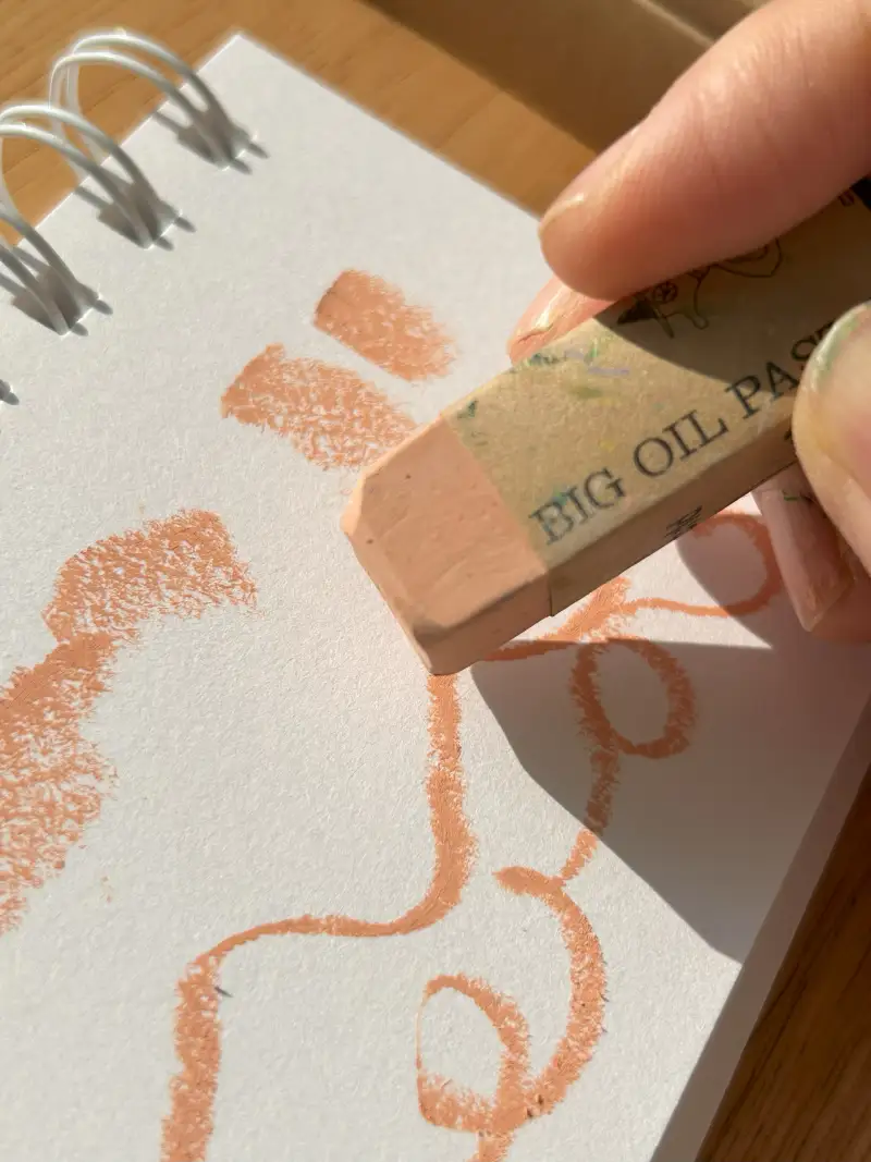 카와치,오일파스텔