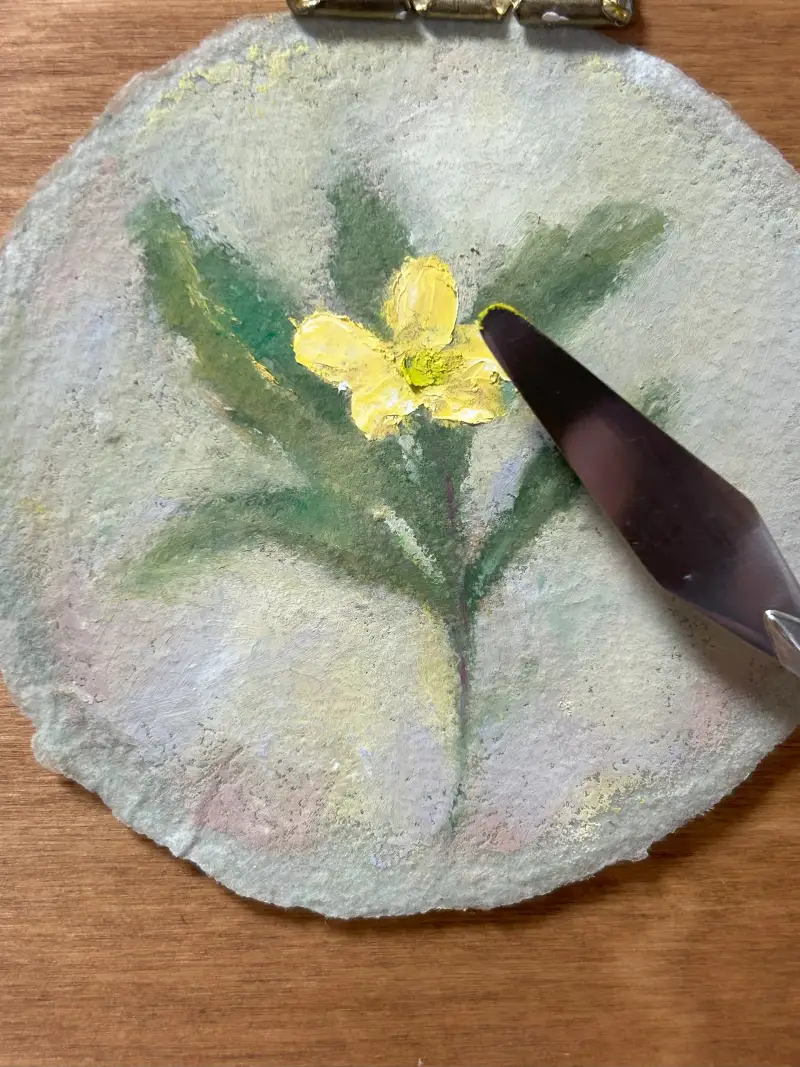 카와치,오일파스텔